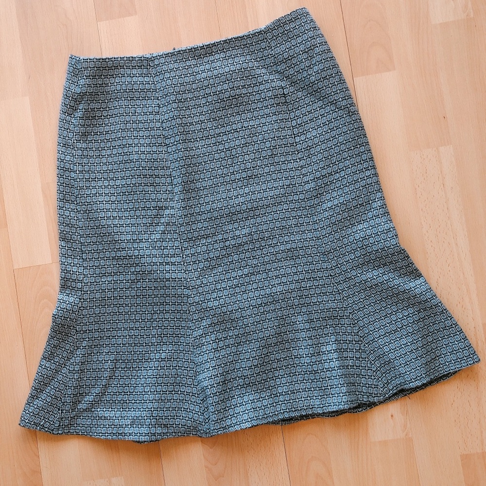 JESSICA Trumpet Skirt Above The Knee Light Blue💙